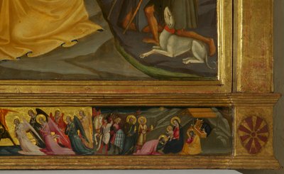 Detail aus der Geburt Christi von Bicci di Lorenzo